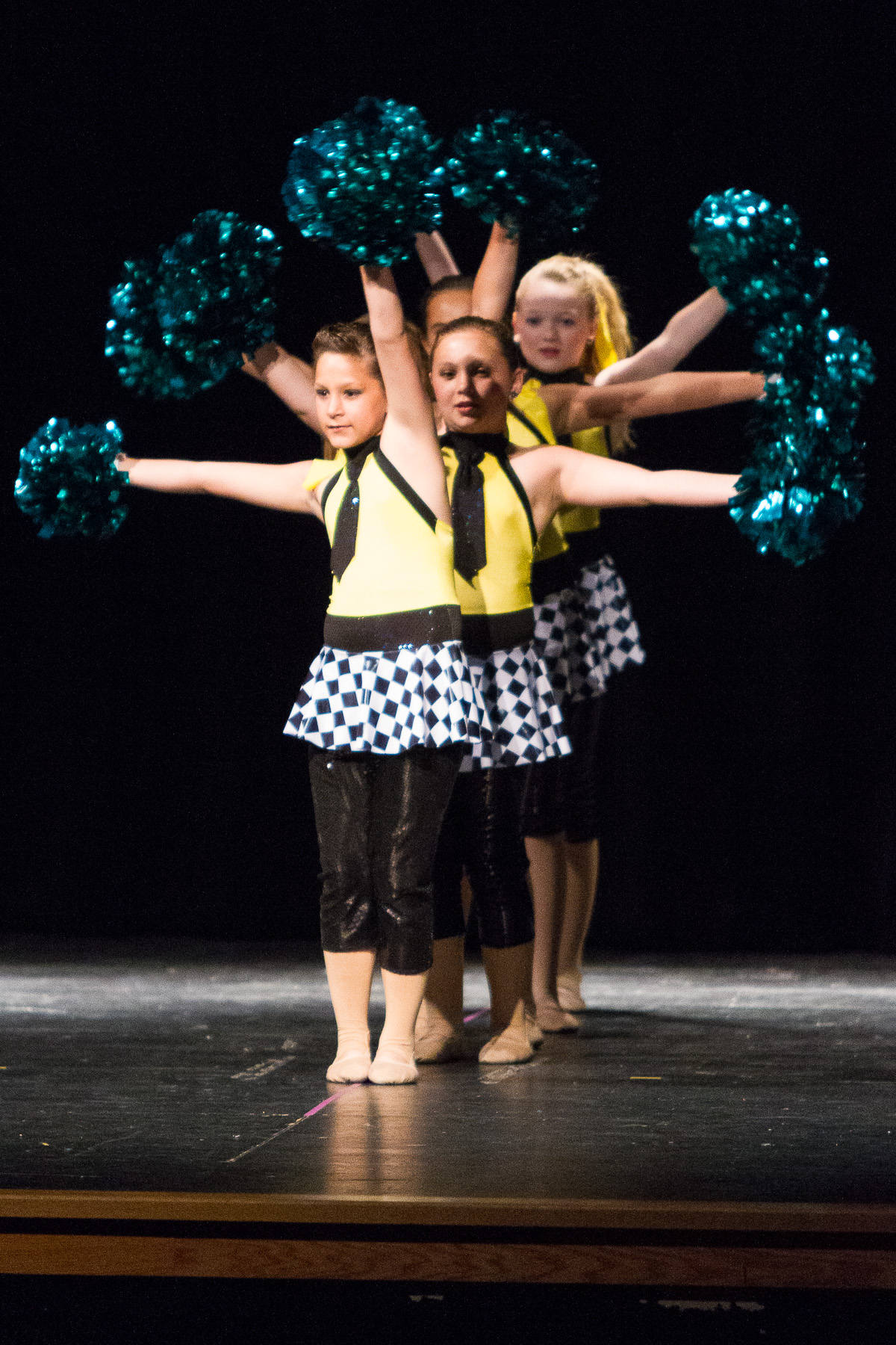 Performing Fine Arts of Sealy dancers perform to Route 66 in Saturday's dance recital. In no particular order, the dancers are Amelia Burwell, Skylar Dushek, Maddie Knelp, Leah Mlcak and Haylee Reichle.